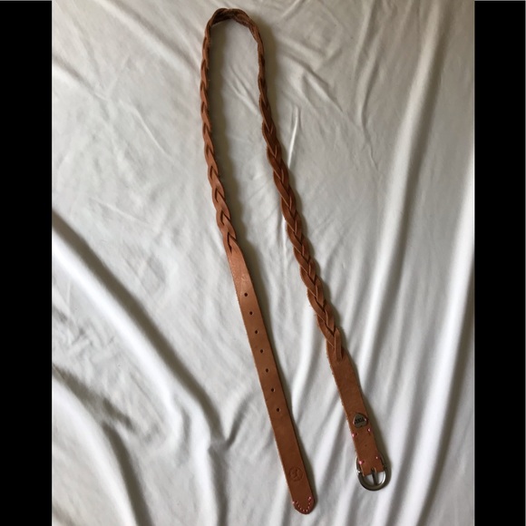PINK tan braided belt - Picture 2 of 2
